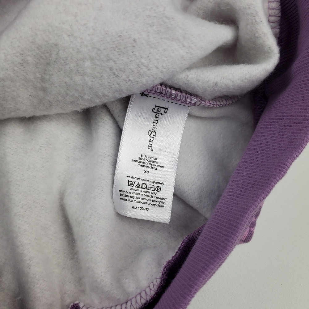 Pajamagram Cozy Purple Cowl Neck Sweatshirt XS - Picture 3 of 10